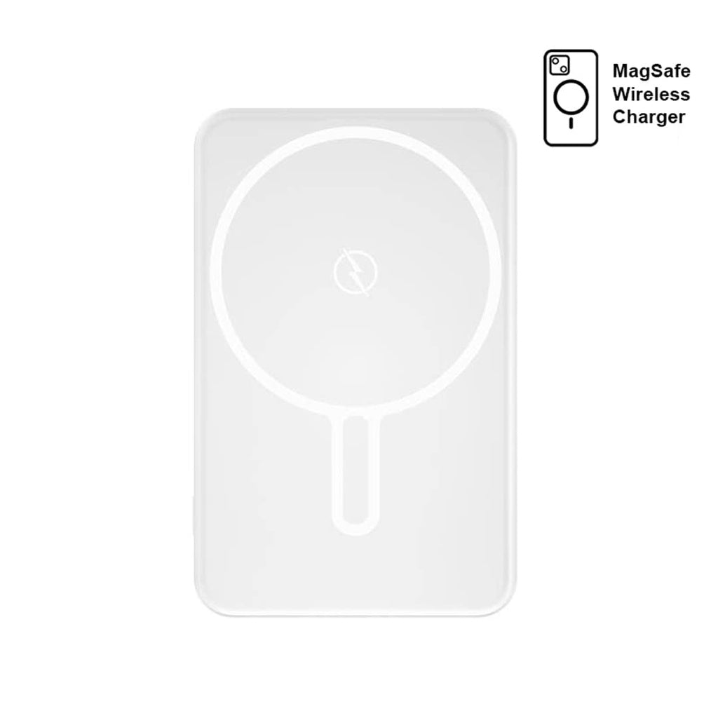 TARRENZ - Giftology 5000 mAh Magnetic Wireless Powerbank - White &black