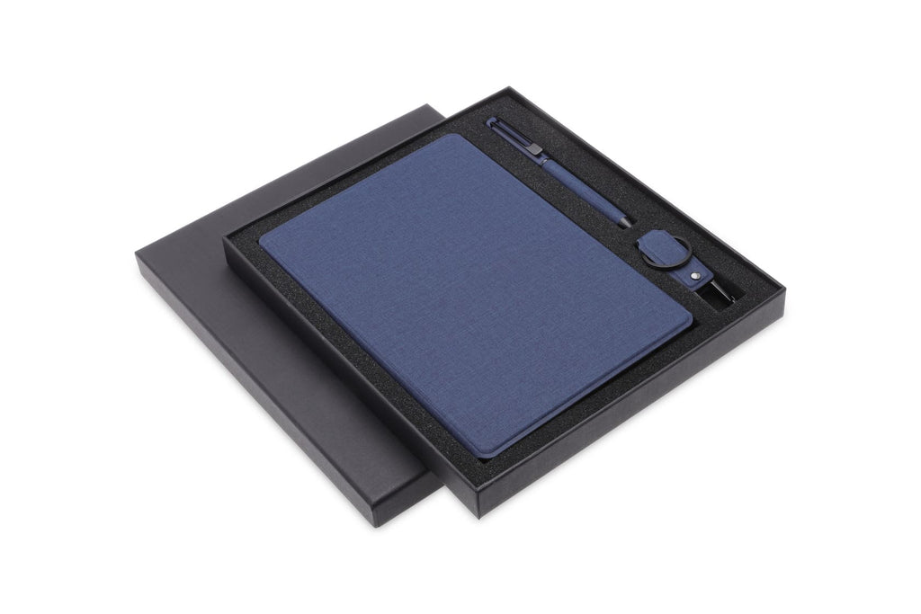 LENZEN - CHANGE ZERO Sustainable Gift Set with Refillable Notebook, Pen & USB Keychain