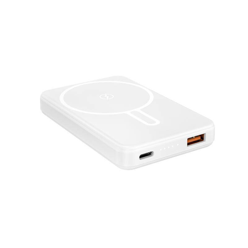 TARRENZ - Giftology 5000 mAh Magnetic Wireless Powerbank - White &black