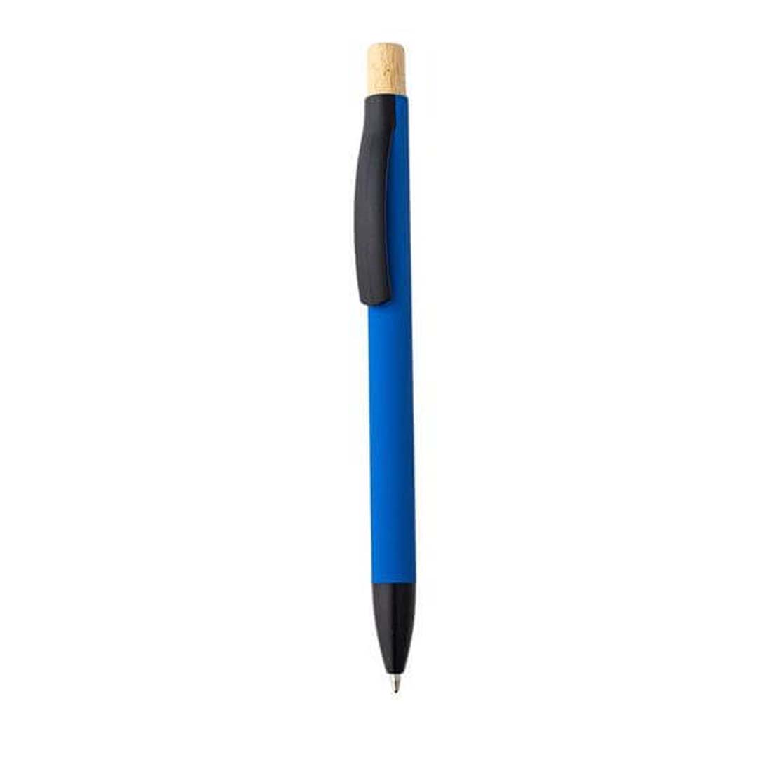 BOLT - Aluminium Push Action Ballpen - Medium Blue