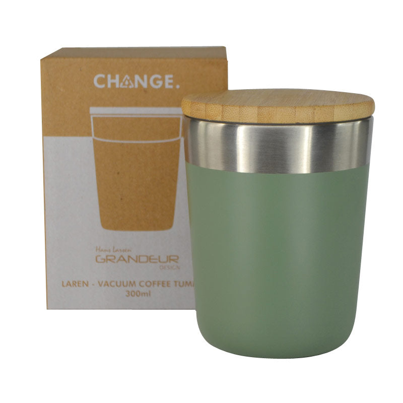R-LAREN - CHANGE Collection Recycled Insulated Mug - Aqua Green