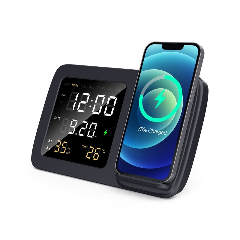 RISE - Giftology Digital Alarm Clock & Wireless Charger
