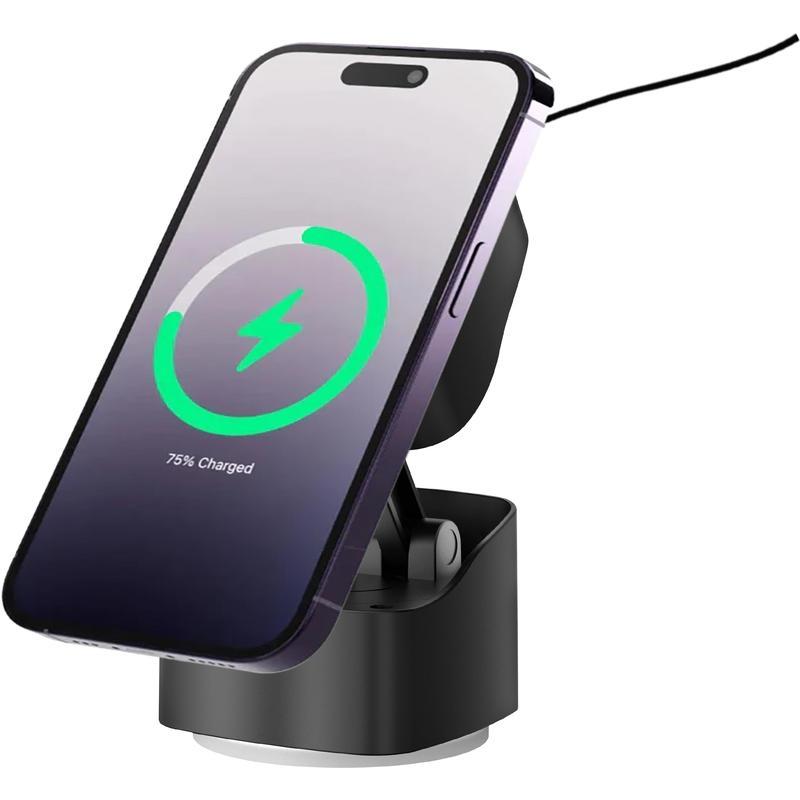 VIRTON - Giftology Magnetic Car Phone Holder and 15W Wireless Charger