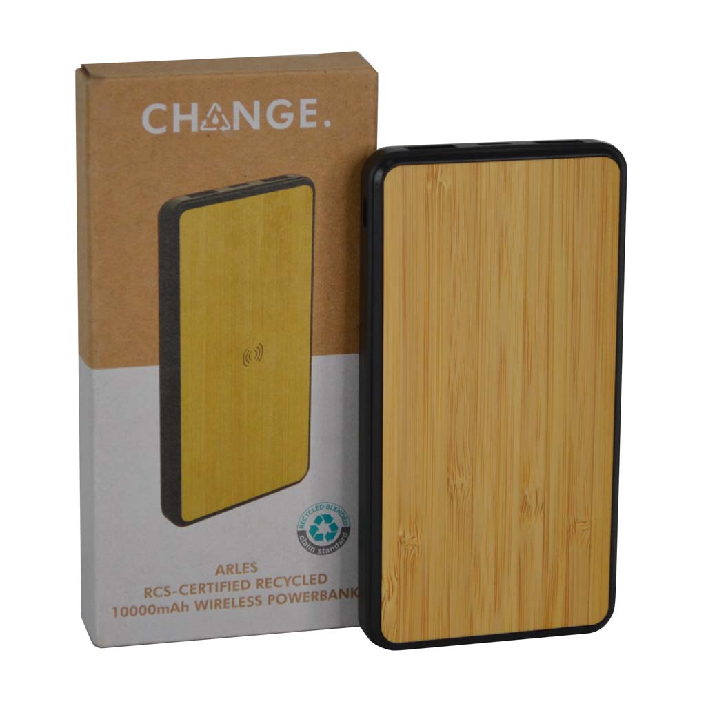 Arles – Recycled Wireless Powerbank - 10,000mAh