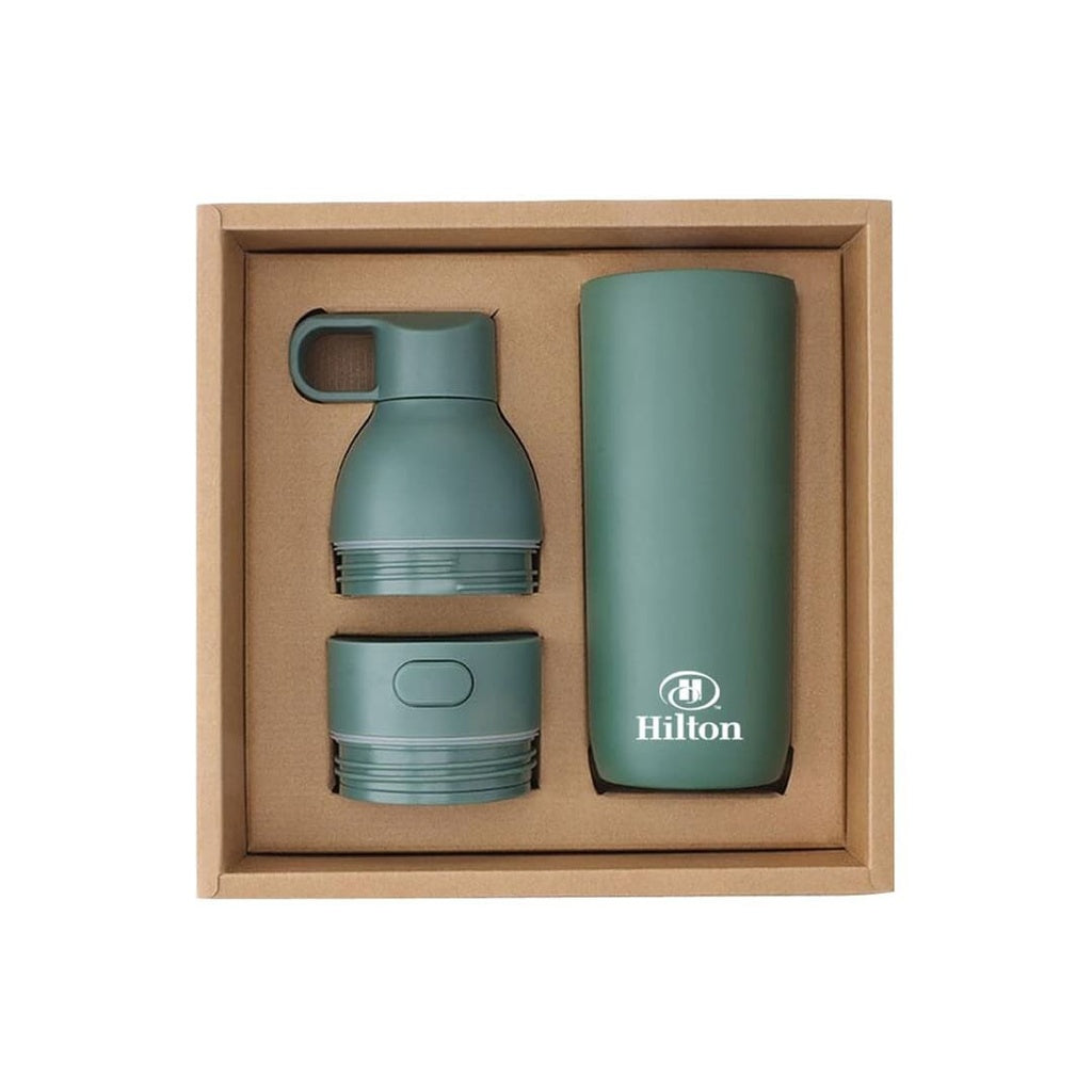 RUVO - CHANGE ZERO 2-in-1 Modular Hydration Gift Set-green