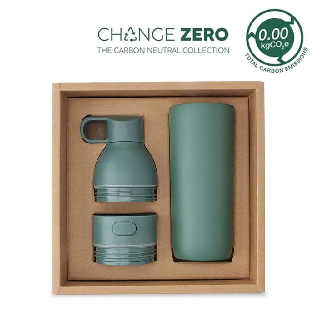 RUVO - CHANGE ZERO 2-in-1 Modular Hydration Gift Set-green