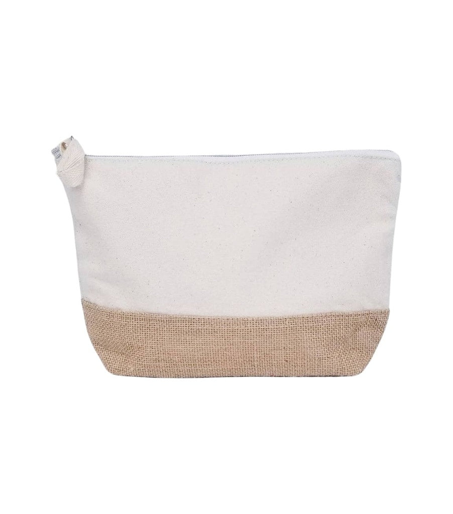 ASSENS-recycled Cotton-Jute Zipper Pouch