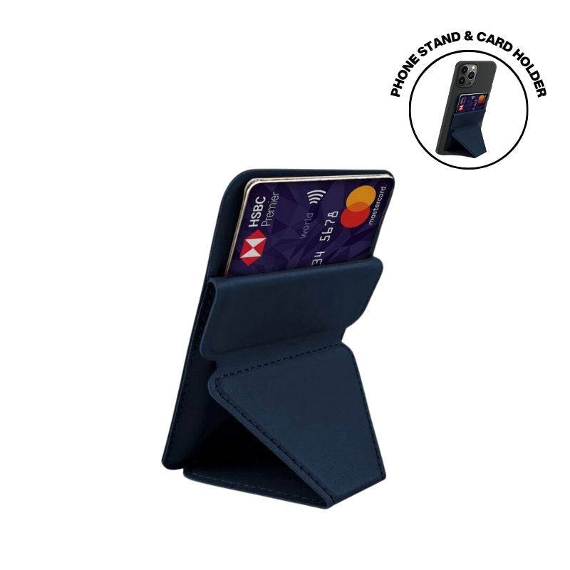 ODDA - Mag Card Holder with Phone Stand -Blue